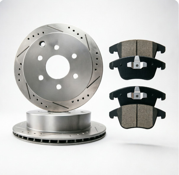Front Drilled Rotors Brake Pads for Chevy Silverado 1500 Avalanche GMC Yukon XL