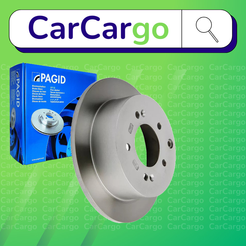 Pagid Solid Rear Brake Discs Pair For Kia Soul 1.6 CRDi 128 2009-2014 262 mm
