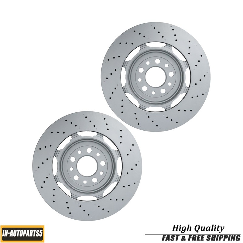4X Front & Rear Brake Rotors For 2017-24 Alfa Romeo Giulia Stelvio Quadrifoglio gallery