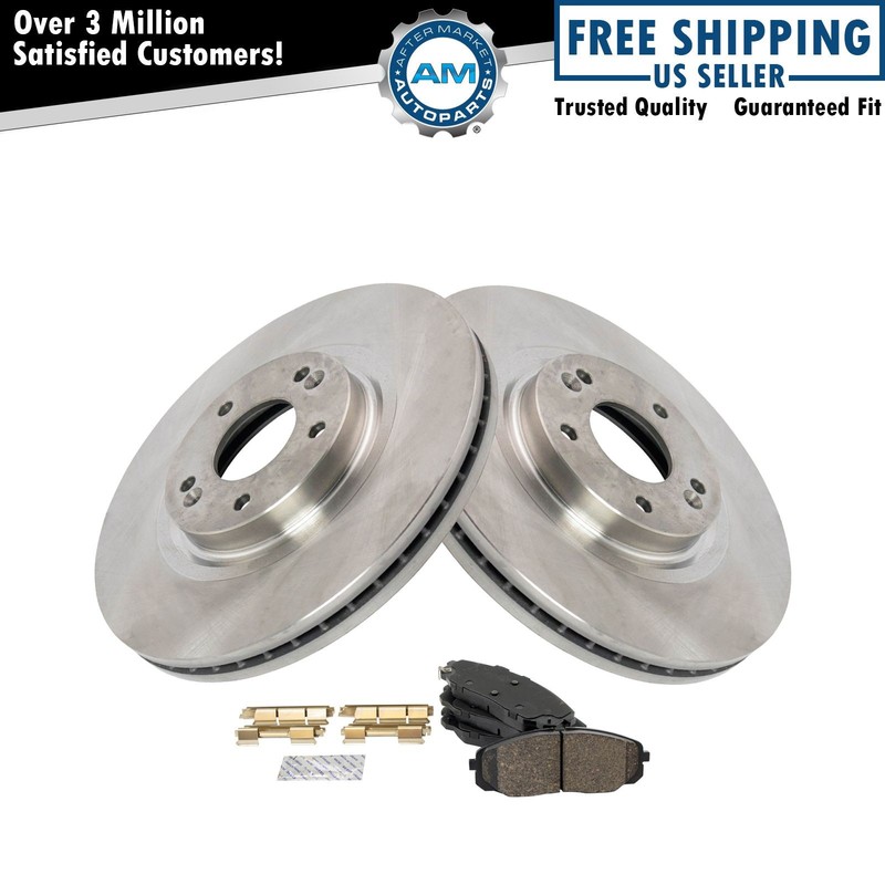 Front Brake Pad & Rotor Kit Brake Rotor For 2015-2021 Kia Sedona