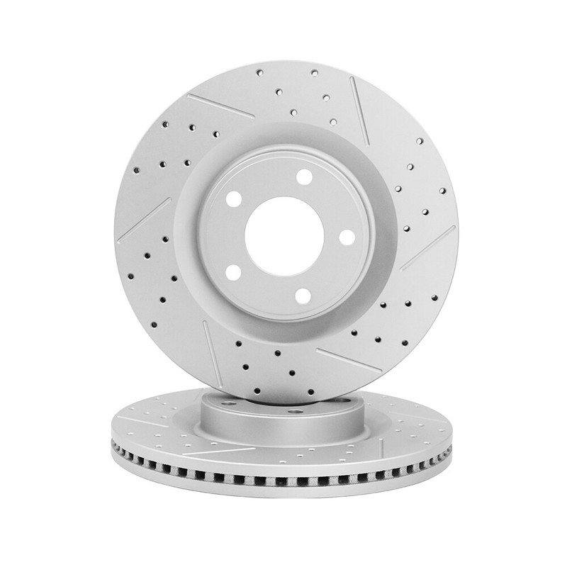 Front & Rear Drilled Brake Disc Rotors for 2011 - 2015 Ford Edge Lincoln MKX gallery