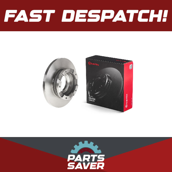 2x Brake Discs Pair Solid fits FORD TRANSIT CUSTOM V362 2.0D Rear 2015 on 288mm