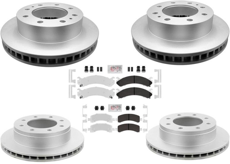 Ultra-Galvanized Brake Pads & Coated Rotors Fits 10-20 Express Van Rpo Code GU6