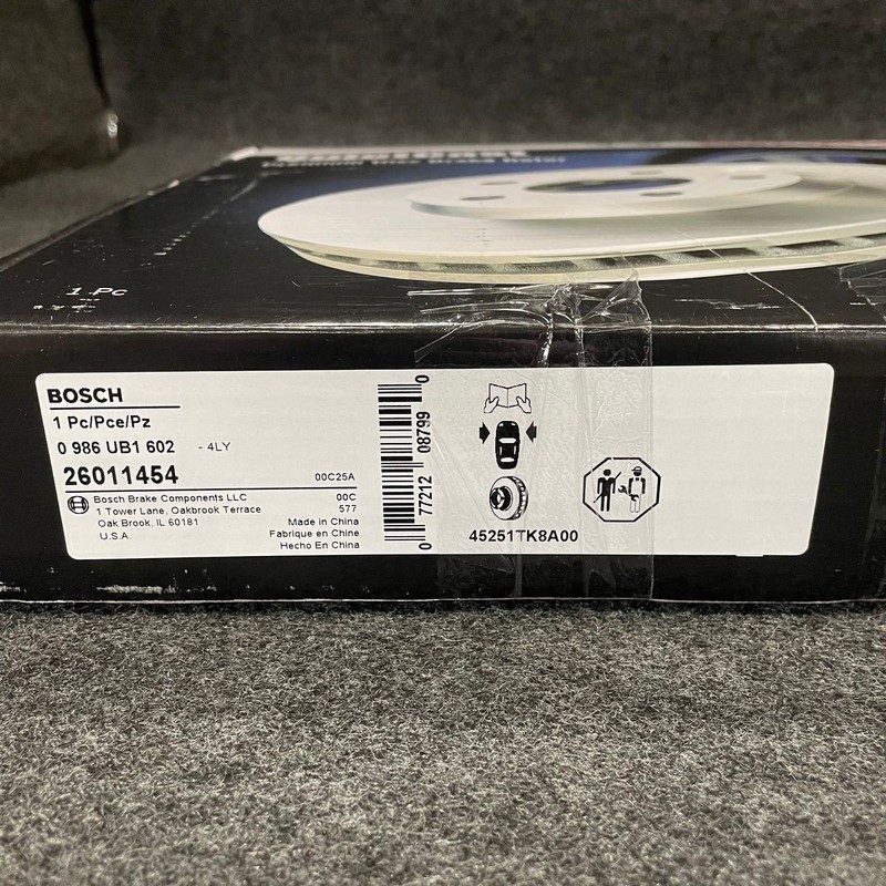 Bosch QuietCast 26011454 Premium Front Brake Rotor 1-Piece FOR Honda Odyssey gallery