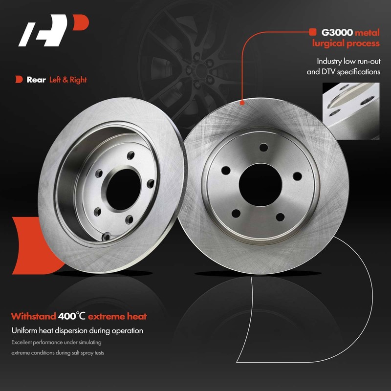 A-Premium Front & Rear Disc Brake Rotors & Pads for Dodge Grand Caravan 12-16 gallery