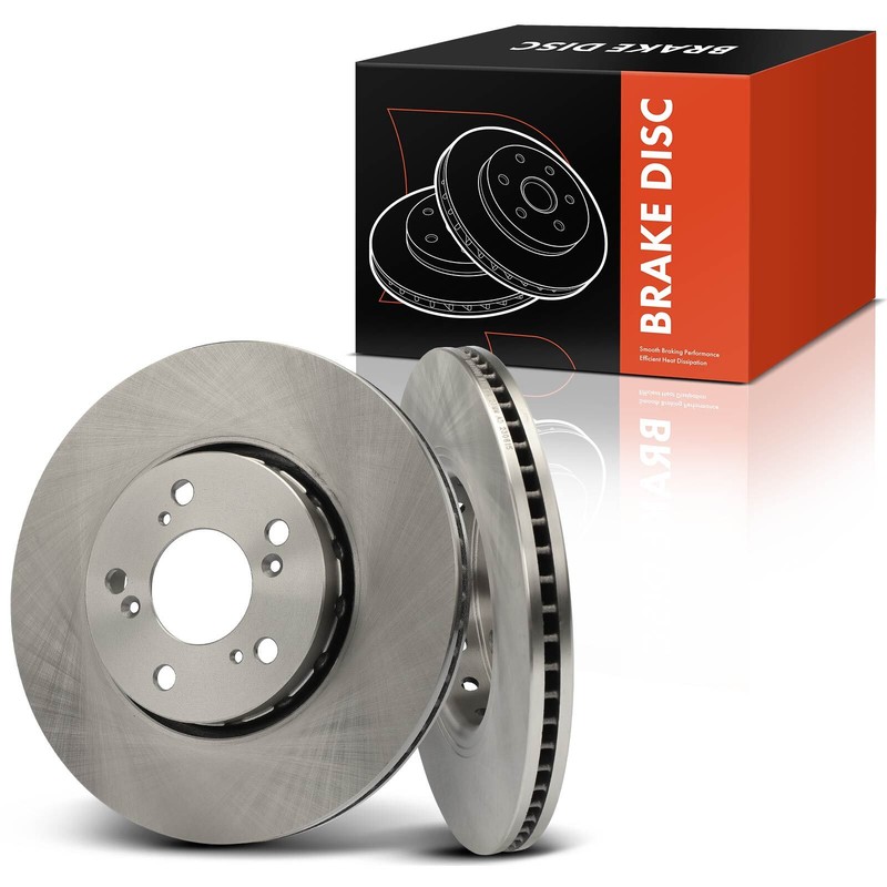2Pcs Front Driver & Passenger Disc Brake Rotors for Acura RLX 2014-2020 V6 3.5L