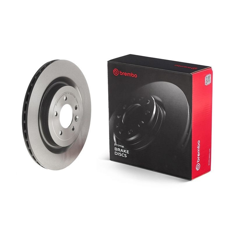 1x Brembo 09.B504.11 Rear Vented Brake Discs Fits Land Rover Defender Discovery