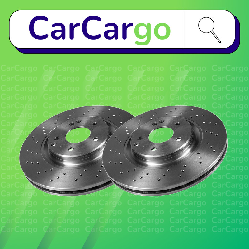 Vented Front Brake Discs Mercedes CLK CLK 200 Kompressor 2002-2010 330 mm