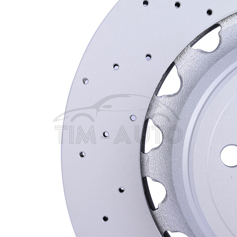 For BMW F85 F86 X5 X6 M 34212284904 Rear Right Brake Drilled Disc Rotor New gallery