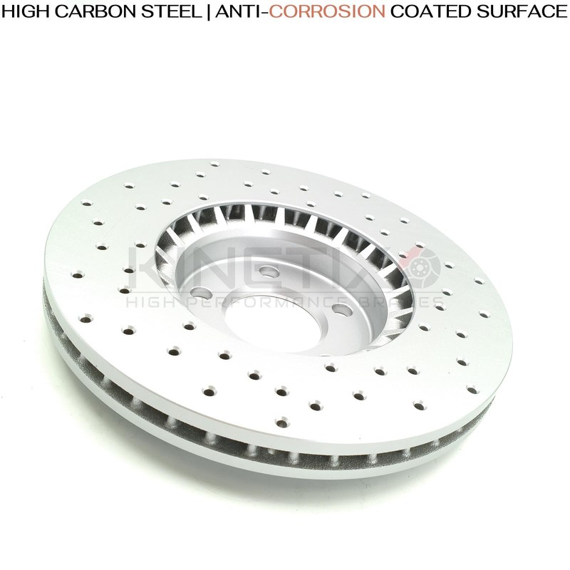 FOR VW TRANSPORTER T5 T6 MULTIVAN DRILLED FRONT BRAKE DISCS BREMBO PADS 340mm gallery