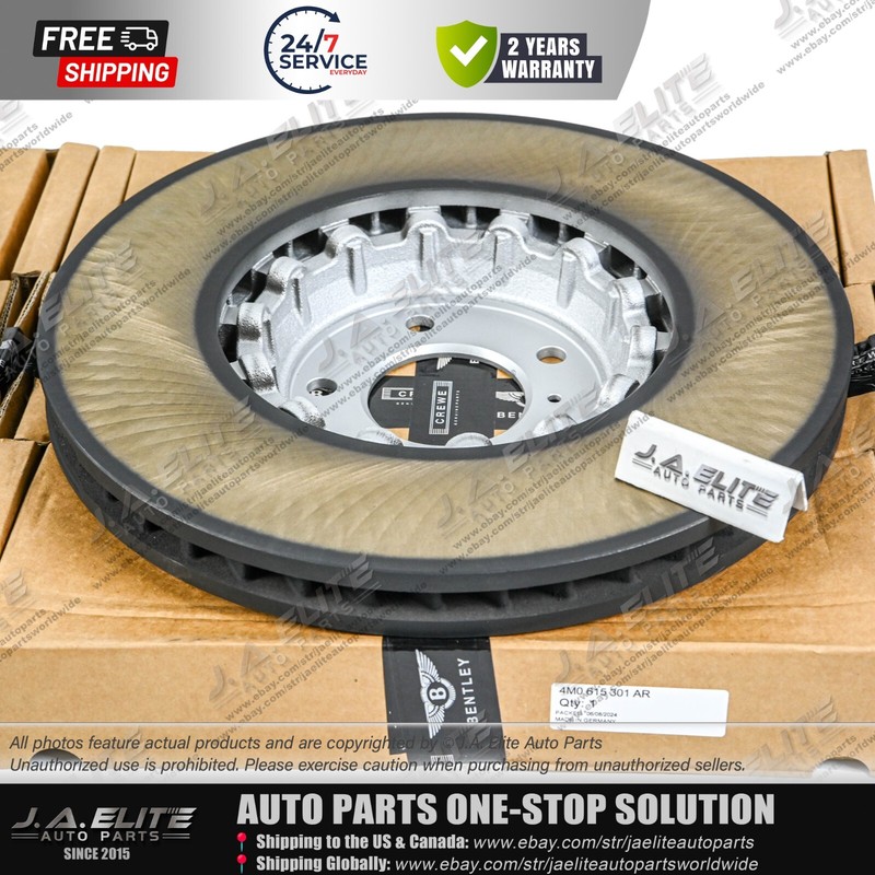 4pcs Front & Rear Brake Discs Set fit Bentley Bentayga 4M0615601N, 4M0615301AR gallery