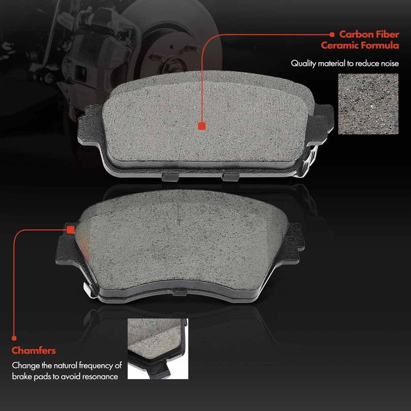 Drilled Brake Rotors & Brake Pads for Chevy Cruze 2011-2016 Sonic Front and Rear gallery