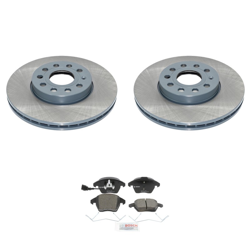 DuraGo Front Rotors Bosch QuietCast Ceramic Disc Brake Pads Kit For A3 Beetle