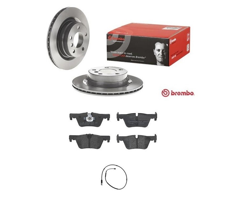 FOR BMW 320D M SPORT F30 Brembo REAR Brake Discs & Brake Pads Set 300 mm Vented