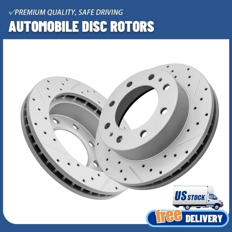 Front Drilled Brake Disc Rotors For Chevy Silverado Suburban Express 2500 Sierra