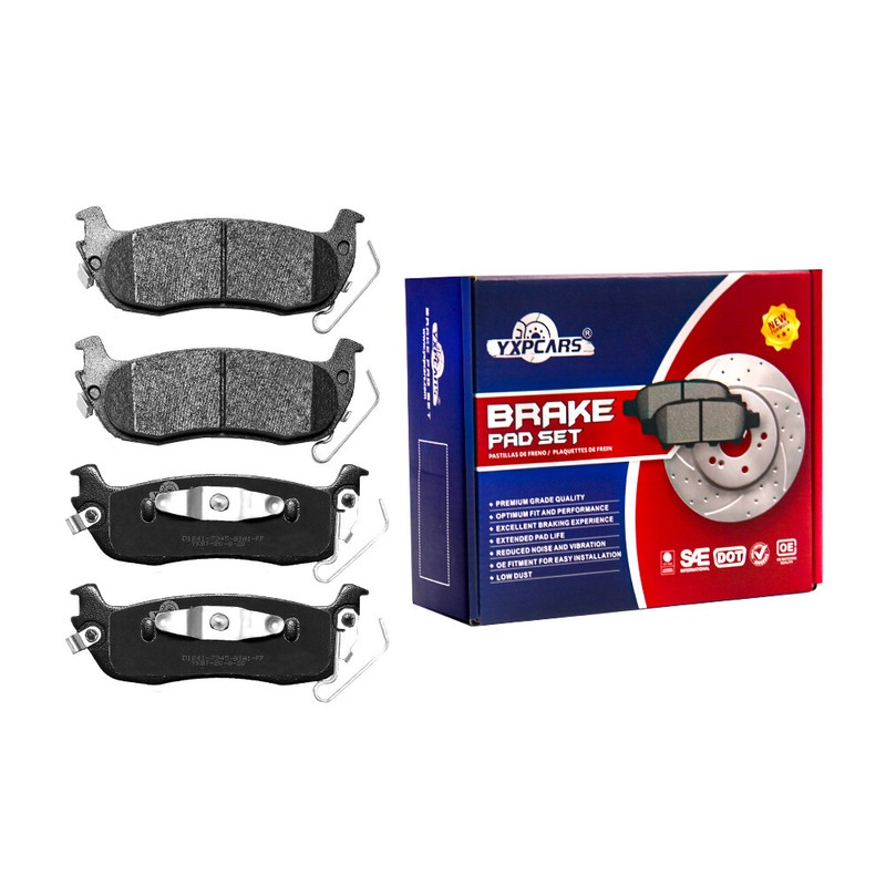 Front Rear Drilled Brake Rotors & Ceramic Pads for Jeep Grand Cherokee Commander gallery