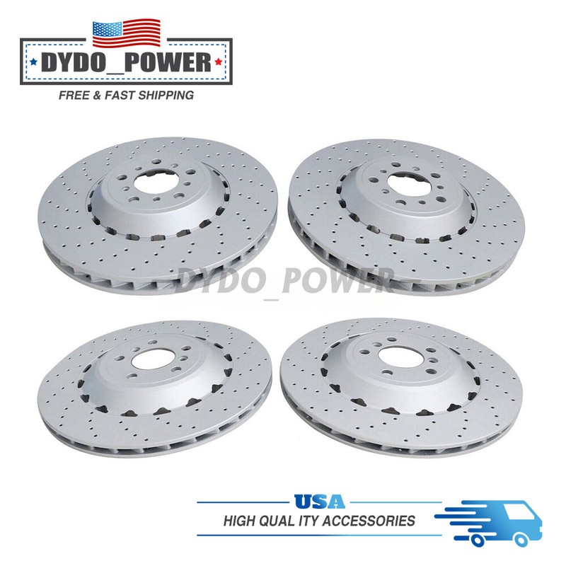 New For BMW F06 F10 F12 M5 M6 Vented & Drilled Disc Brake Rotors Front & Rear US