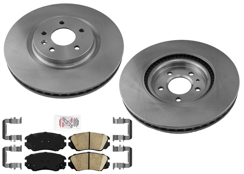 For Buick Cascada 2016 2018 2019 Front Disc Brake Rotors & Ceramic Pads Hardware