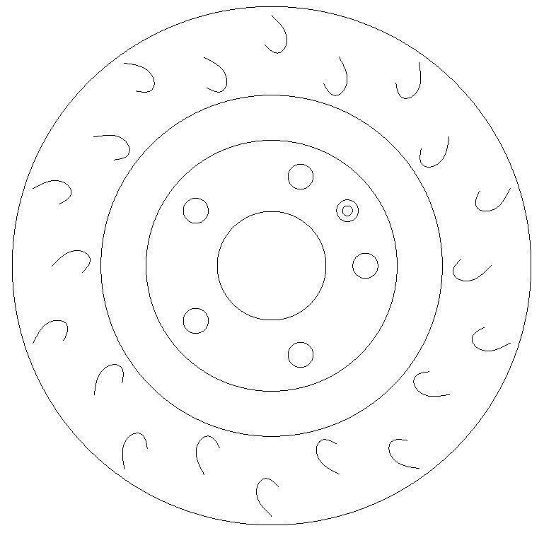 Audi TT Rear Brake Discs J Hook Grooved (8J) gallery
