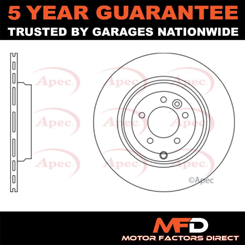 Fits Land Rover Range Sport 2009-2013 4.9 MFD Rear 1x Brake Disc LR016192