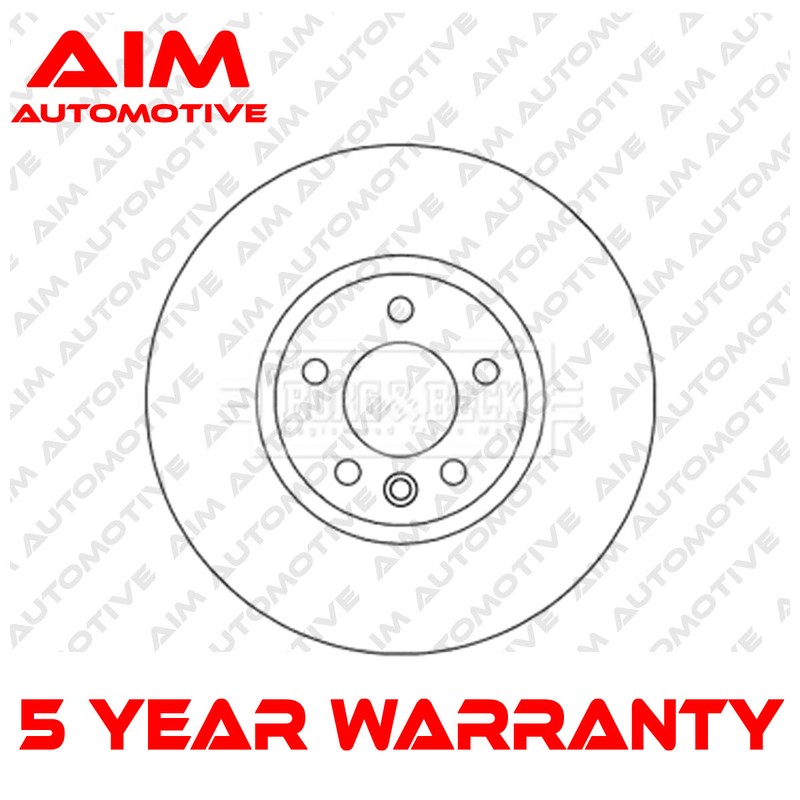 1x Brake Disc Front Aim Fits VW Transporter 2009- 2.0 TDi 7E0615301F