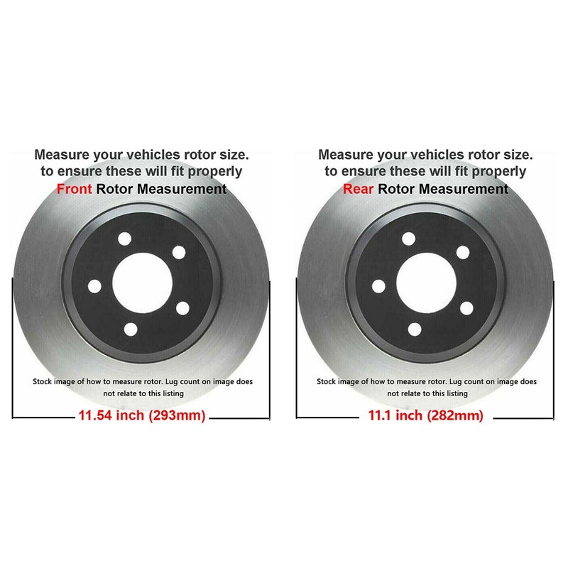Front Rear Rotors + Ceramic Brake Pads for 2013 2014 2015 2016 2017 Honda Accord gallery