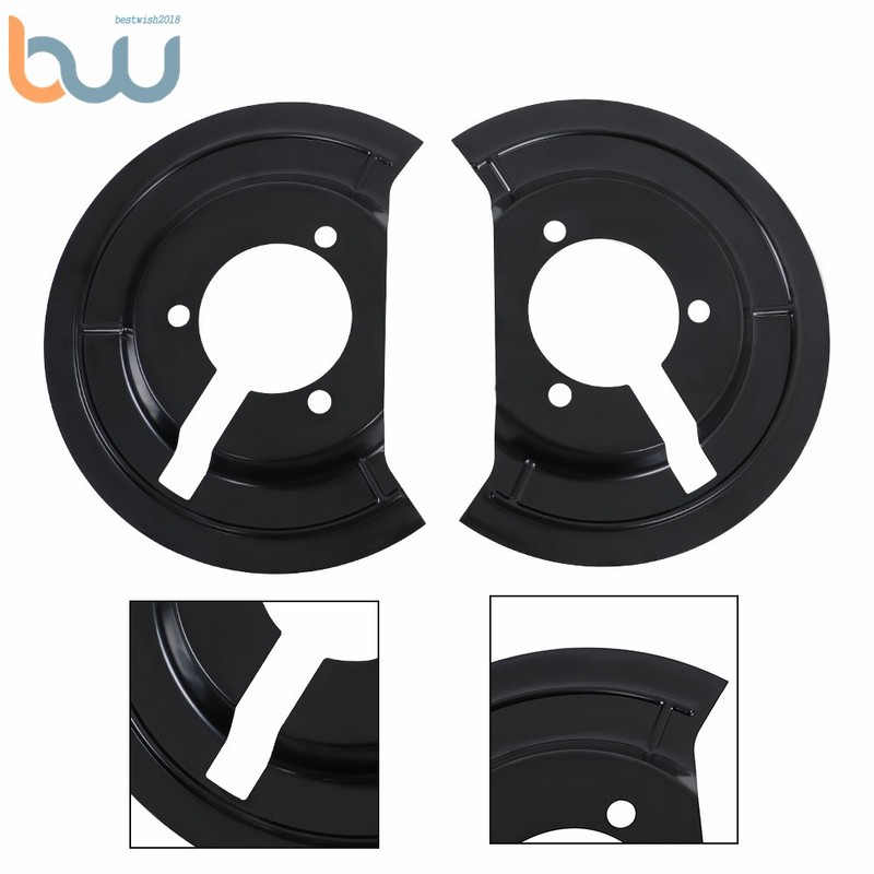 Pair For Dodge Ram Truck 1500 Classic 2002-2019 Front Brake Dust Shields 924-684 gallery
