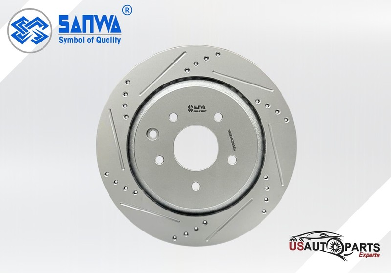 REAR RH BRAKE ROTOR VENTED & GEOMET COATED D&S 330MM FOR Q60 G37 G35 2007-2015