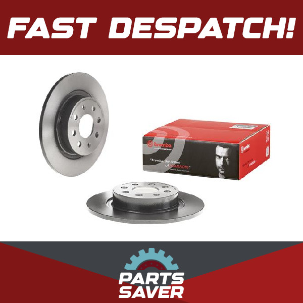 2x Brake Discs Pair Solid fits FIAT PUNTO EVO 199 1.2 Rear 09 to 12 264mm Set
