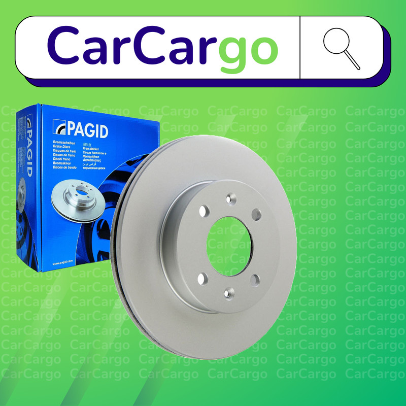 Pagid Vented Front Brake Discs Pair For Hyundai Lantra 1.6 i 1995-2000 257 mm