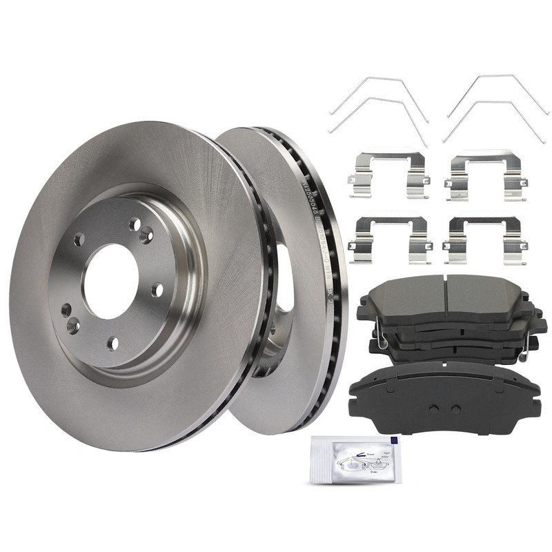 2-Wheel Set Brake Disc and Pad Kits Front for Hyundai Tucson Kia Sportage 17-20