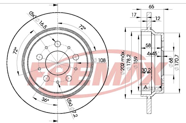 Remax BD-1674 Brake Disc for Volvo gallery