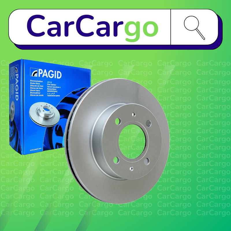Pagid Vented Front Brake Discs Pair Hyundai Amica / Atoz 1.0 i 1998-2007 234 mm