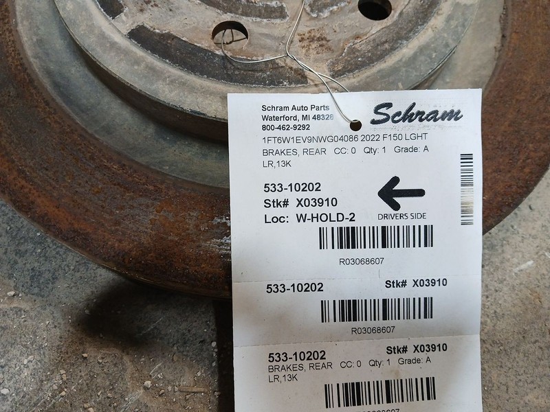 Rear Brake Rotor ML3Z2C026C Fits 22-24 F150 Lightning 3068607 gallery