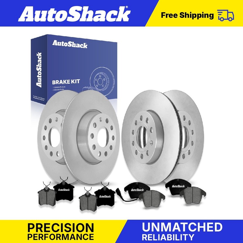 Front Rear Brake Rotors Premium Pads for Volkswagen, Jetta 2014-2018