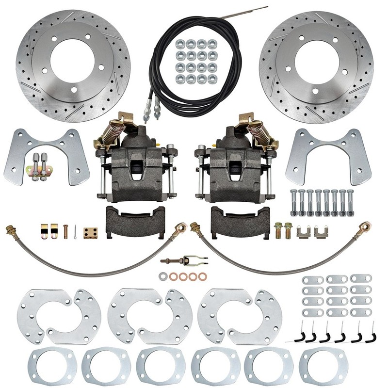 9-Inch Ford Rear Disc Brake Conversion Kit F-150 Bronco Pre-1987 w/ E-Brake gallery