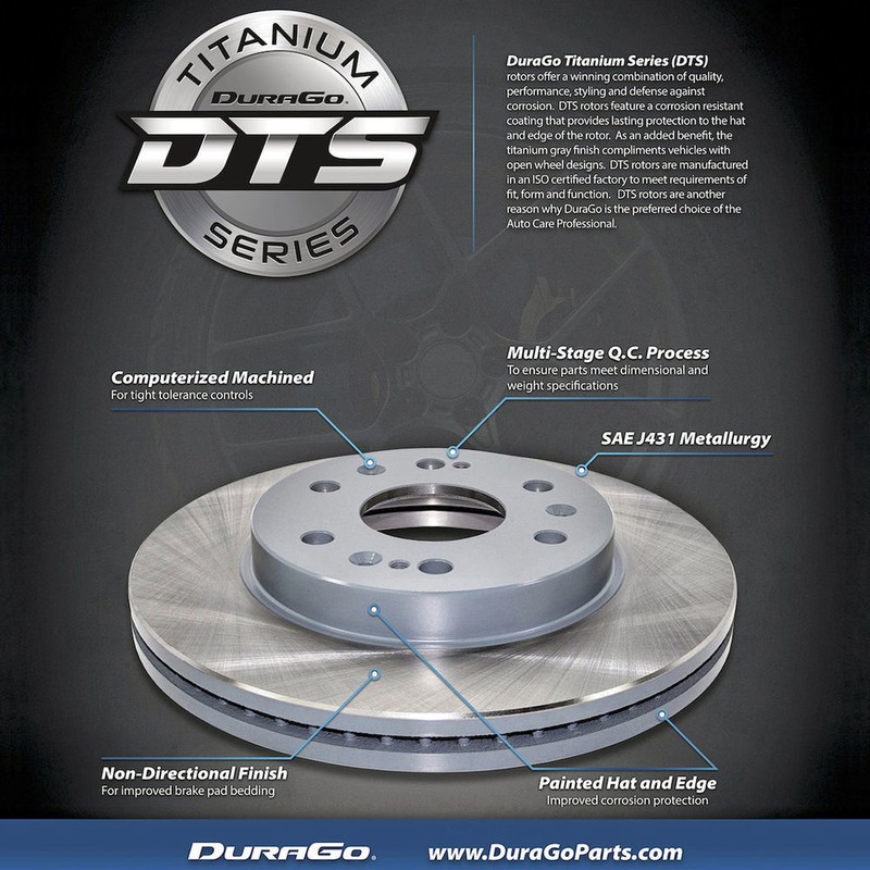 Disc Brake Rotor DURAGO TITANIUM SERIES DTS BR55125-01 gallery
