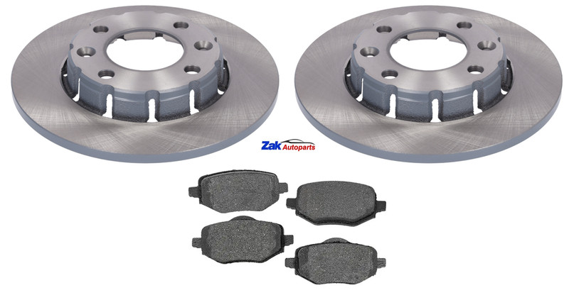 For Peugeot 2008 1.2 1.5 (Electric Handbrake) Rear 2 Brake Discs And Pads