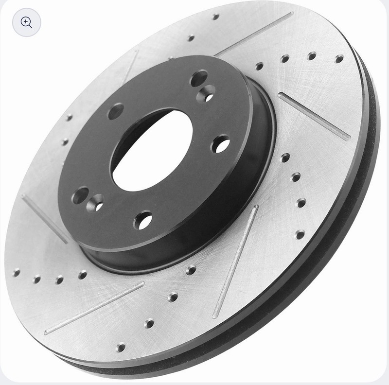 MotorbyMotor Front Drilled & Slotted Rotors + Ceramic Pads Kit for Sonata 11-16 gallery