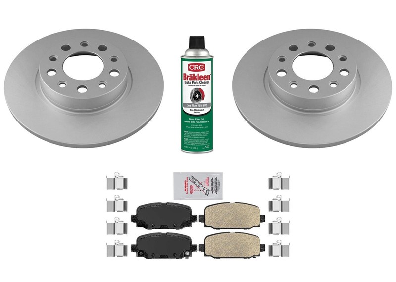 Rear Coated Brake Rotors & Brake Pads Fits Jeep Compass 2018 2019 2020 2021 2022