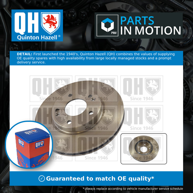 2x Brake Discs Pair Vented fits HYUNDAI ix20 JC 1.4 Front 10 to 19 G4FA 280mm QH