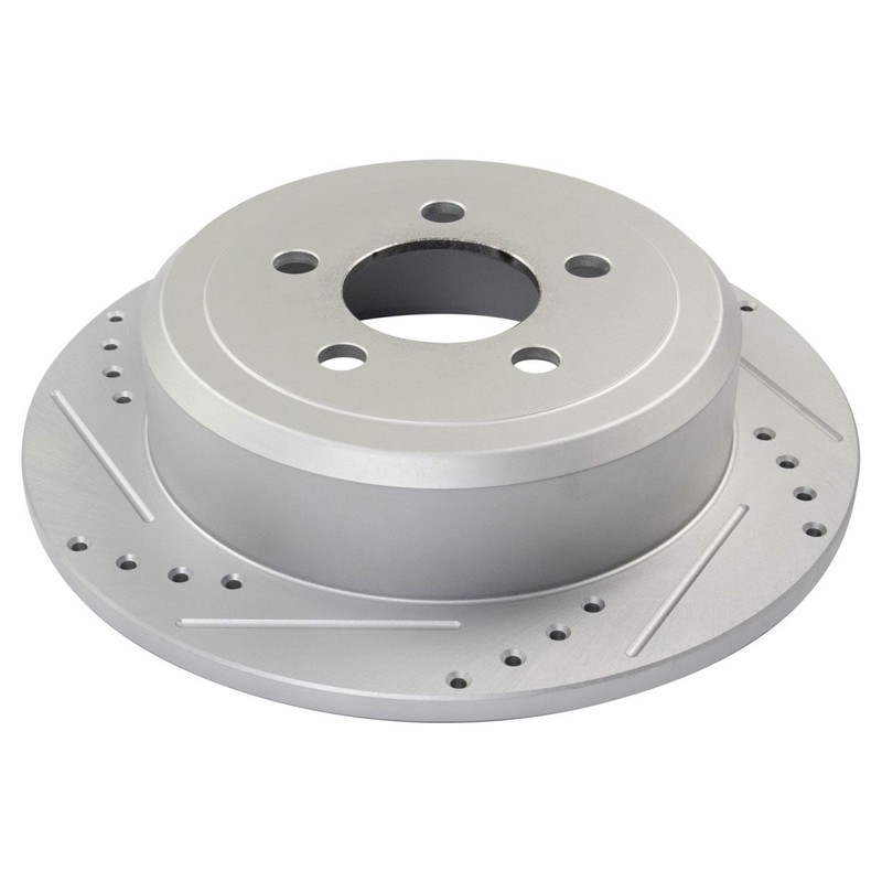 TRQ Rear Brake Calipers Ceramic Pads Drilled Rotors Fits Nitro Liberty Wrangler gallery