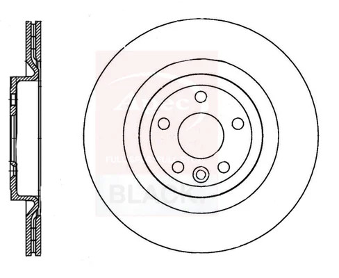 Brake Disc Single Vented fits BMW 430D G23 3.0D Rear Left 2021 on 330mm Apec New