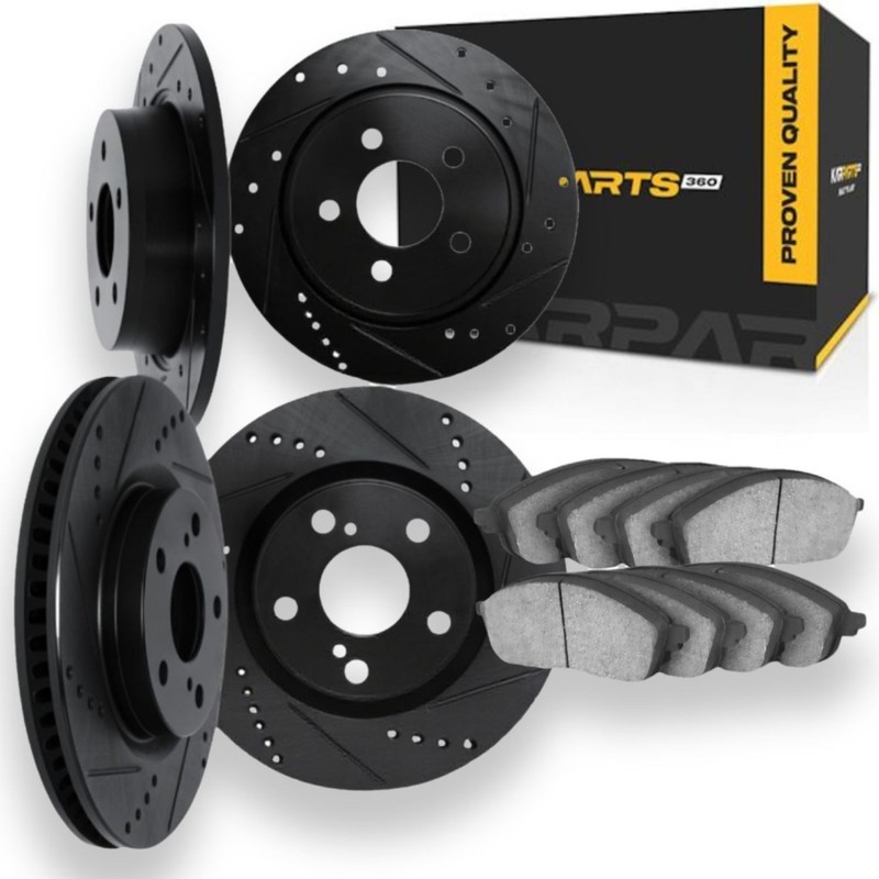 For Chevy Impala Limited 2014-2016 Brake Rotor Set | Drilled and Slotted