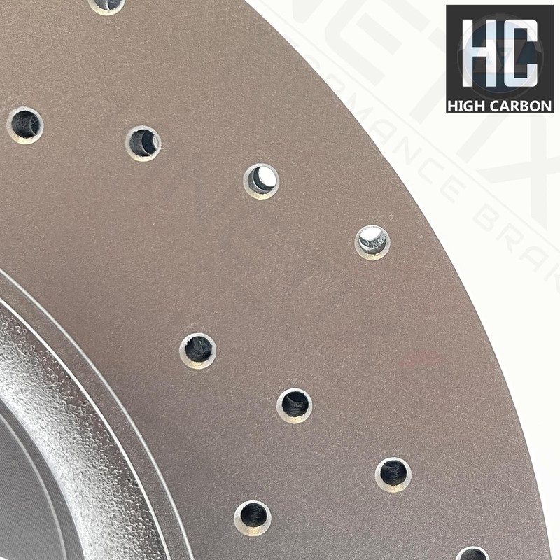 FOR JAGUAR XJ 3.0d SDV6 HIGH CARBON CROSS DRILLED FRONT BRAKE DISCS PAIR 355mm gallery