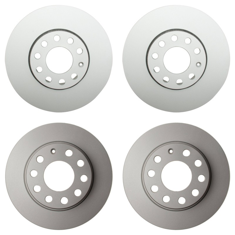 Hella Front 288mm Rear 255mm Brake Rotors Kit For A4 A4 Quattro Cabriolet