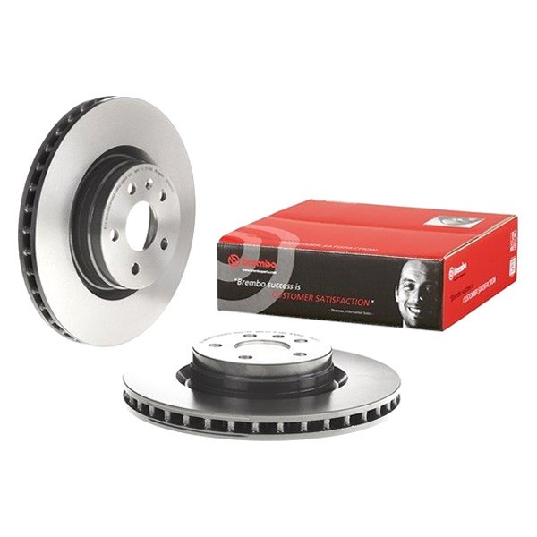 For Tesla S 12-25 Brembo UV Coated Series Plain Vented Front Brake Rotor