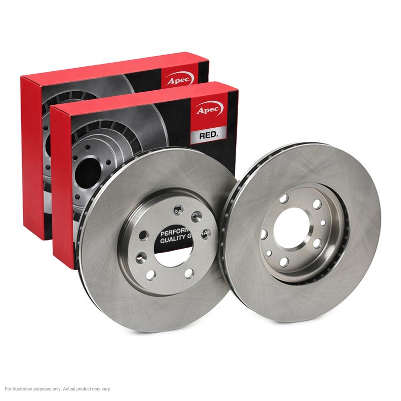 2X APEC Rear Brake Discs for ALPINE A110 II 2017-21 296mm Vented DSK3390