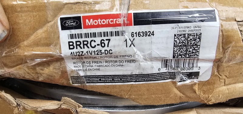 OEM NEW Ford F-150 2004-2011 Rear Disc Brake Rotor 4U2Z-1V125-DC Lincoln MARK LT
