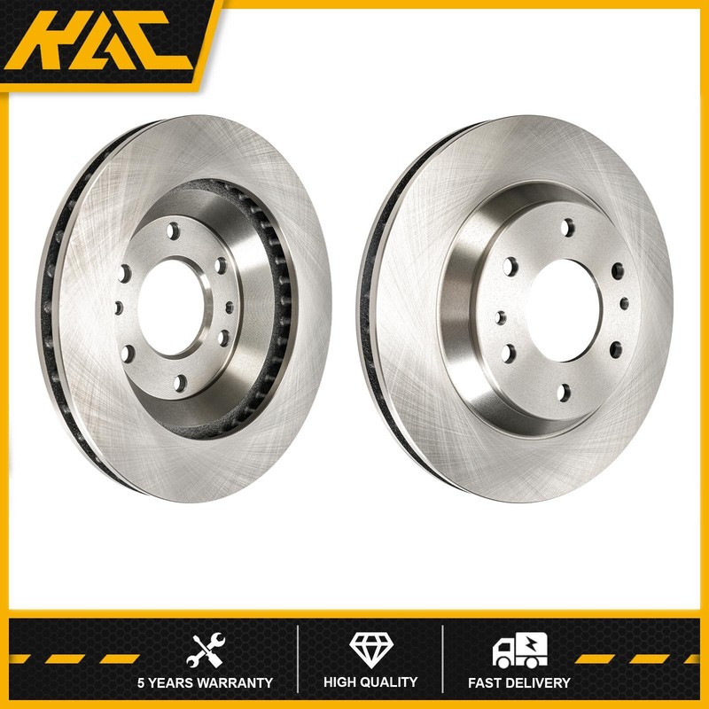 Pair of Front Vented Brake Rotors For Trailblazer Envoy 12166051 580019 12066051